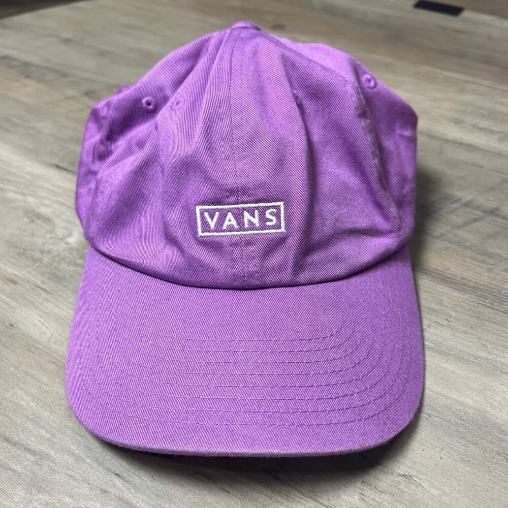 Vans Purple Adjustable Strapback Baseball Cap Cotton Casual Hat